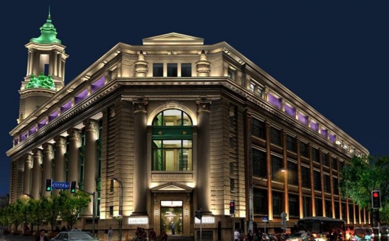 歐式建筑夜景效果圖-湖南亮化設計公司